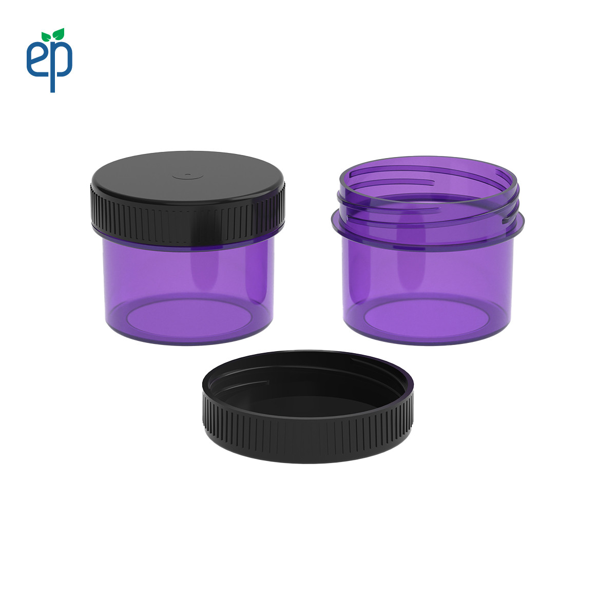 PP-4304 Small Threaded Screw Top Vials and Caps - 2500 Quantity
