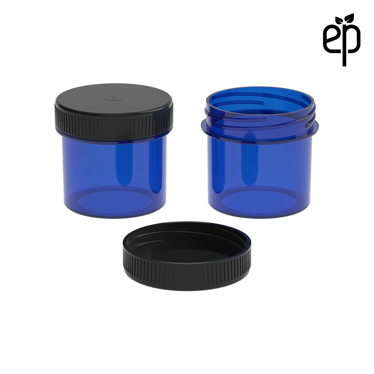 PP-4305 Small Threaded Screw Top Vials and Caps - 2500 Quantity