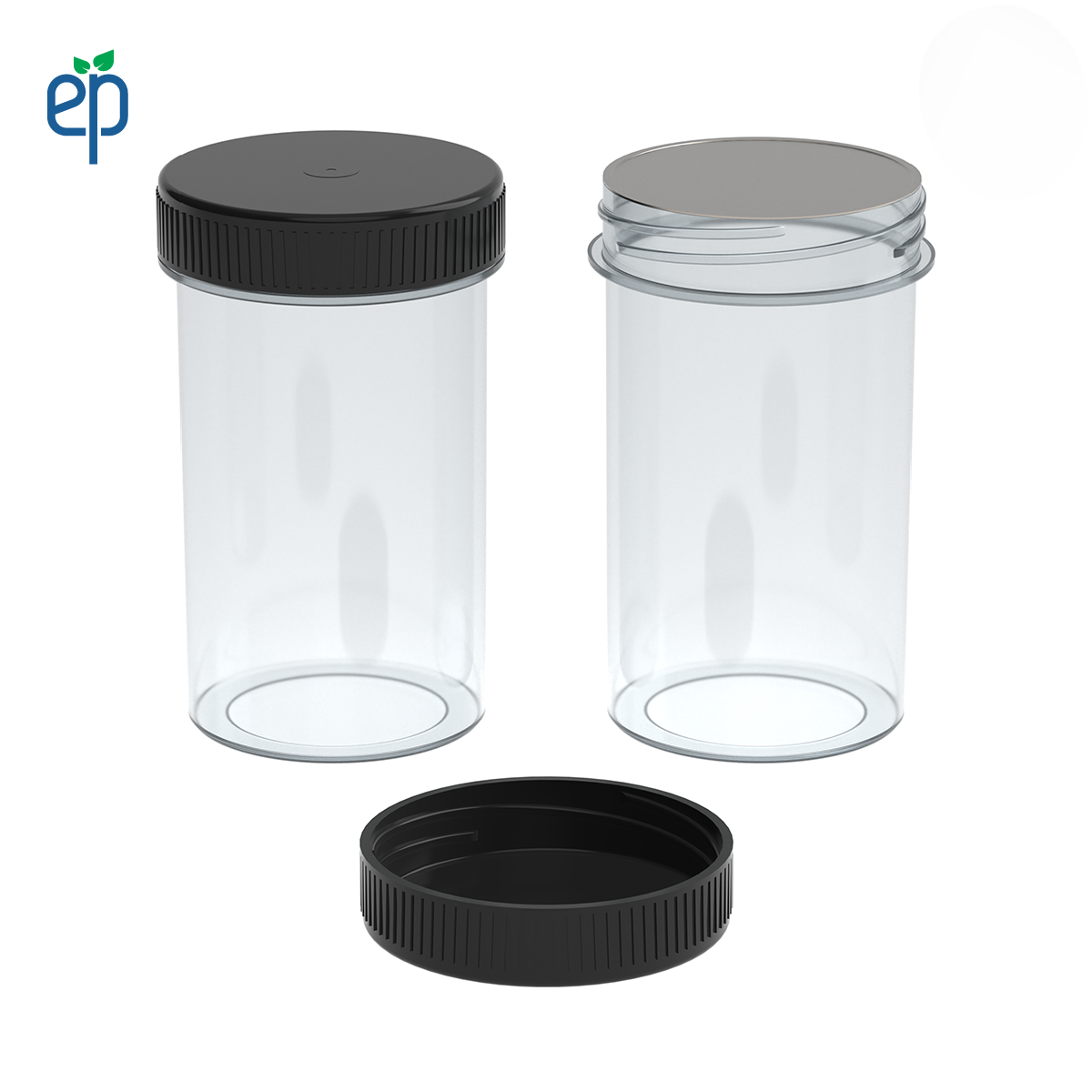 PP-4314 Small Threaded Screw Top Vials and Caps - 2500 Quantity