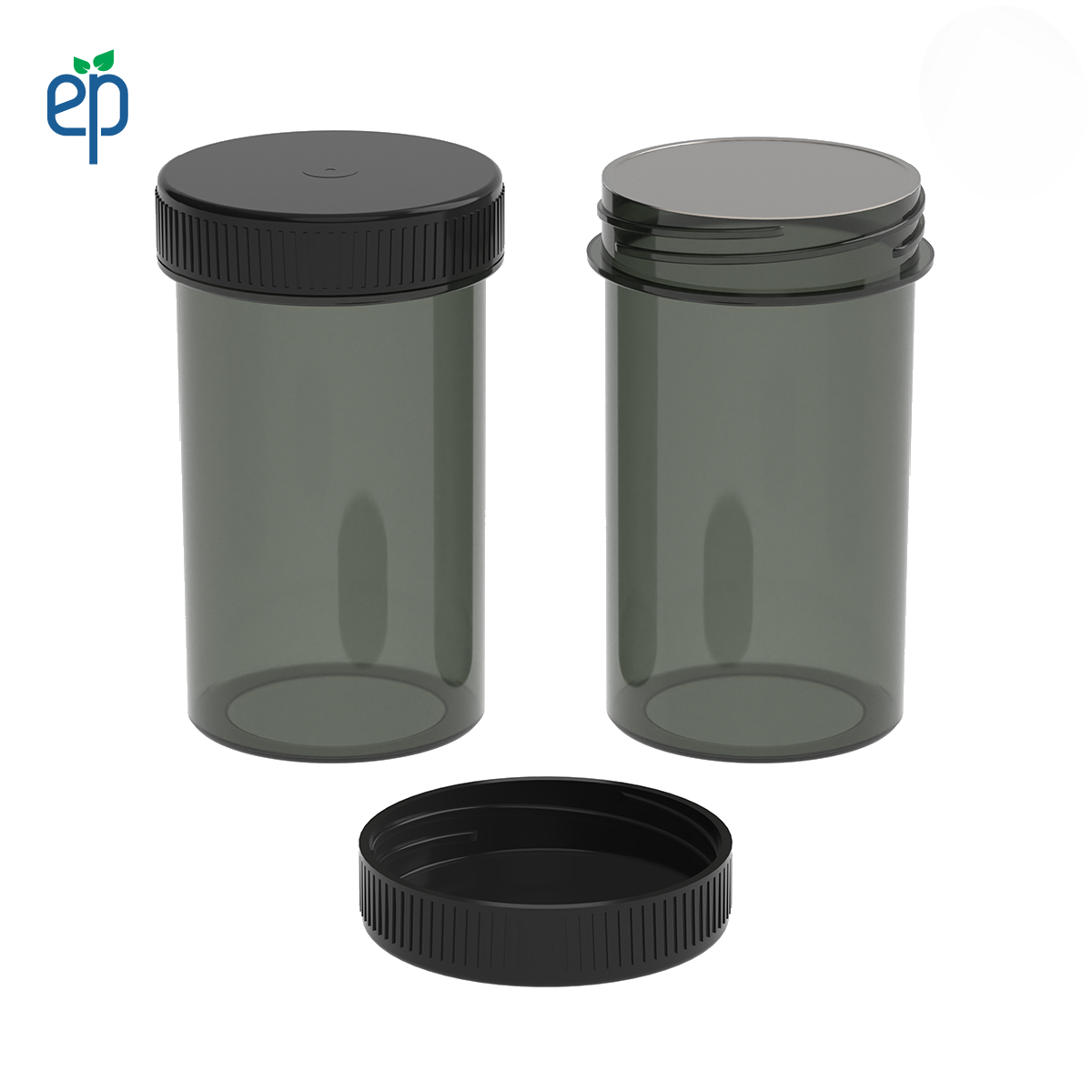 PP-4314 Small Threaded Screw Top Vials and Caps - 2500 Quantity