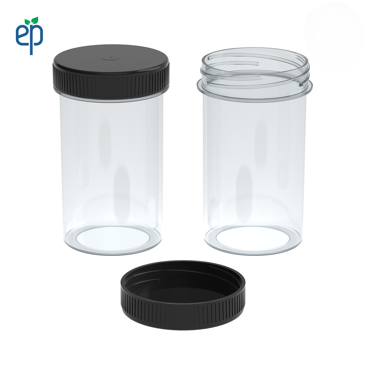 PP-4314 Small Threaded Screw Top Vials and Caps - 2500 Quantity