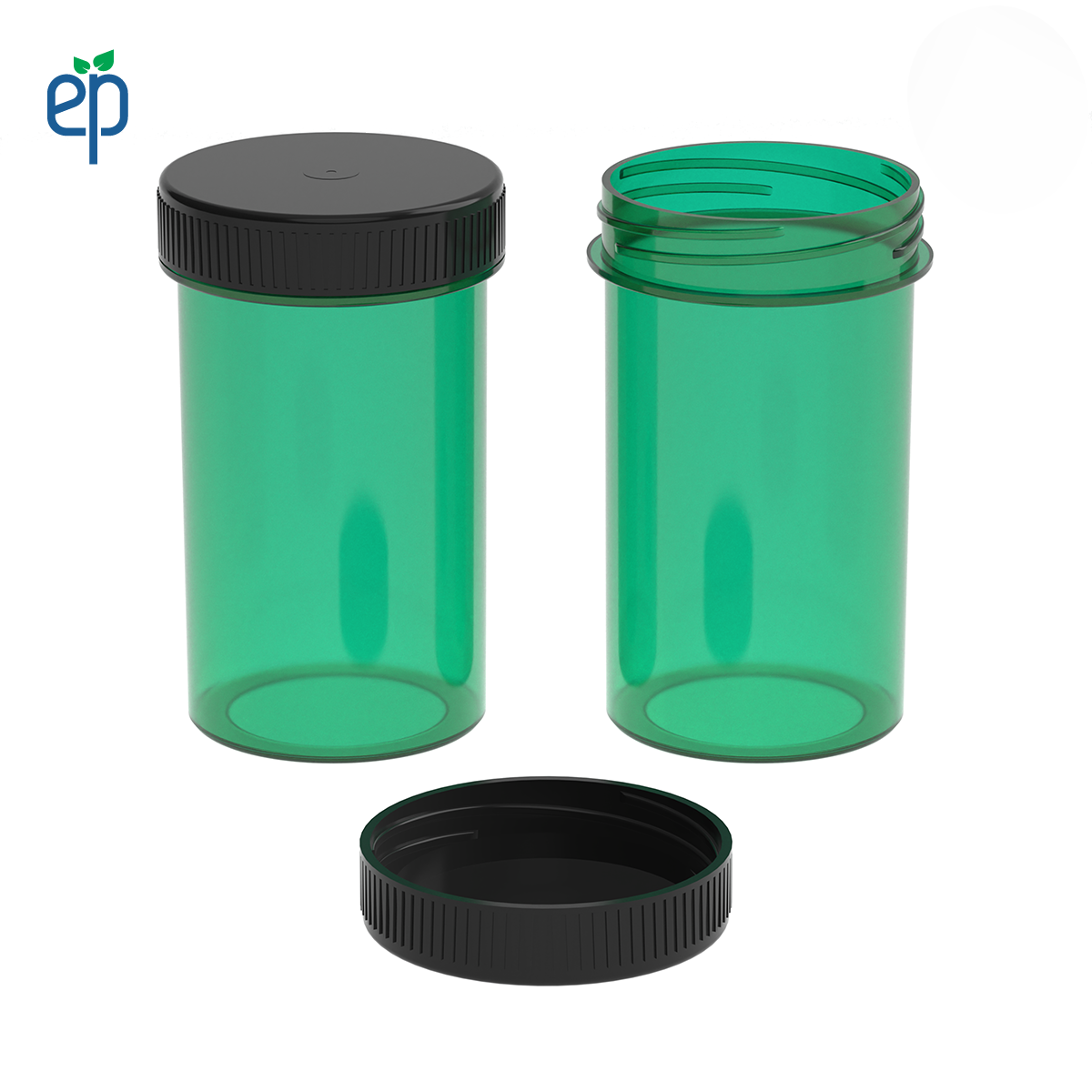 PP-4314 Small Threaded Screw Top Vials and Caps - 2500 Quantity