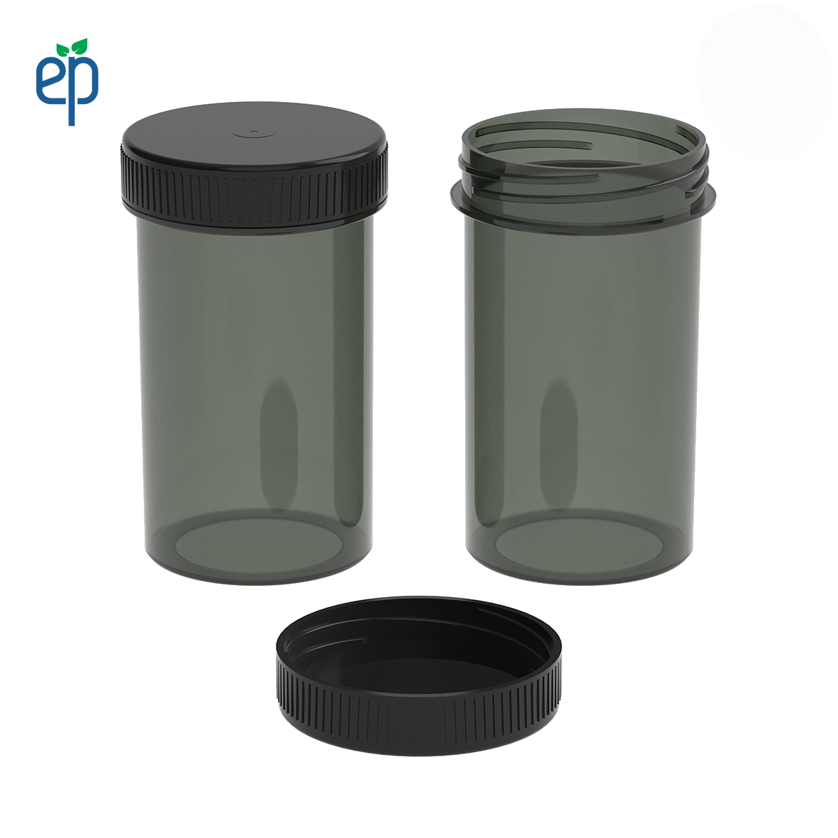 PP-4314 Small Threaded Screw Top Vials and Caps - 2500 Quantity