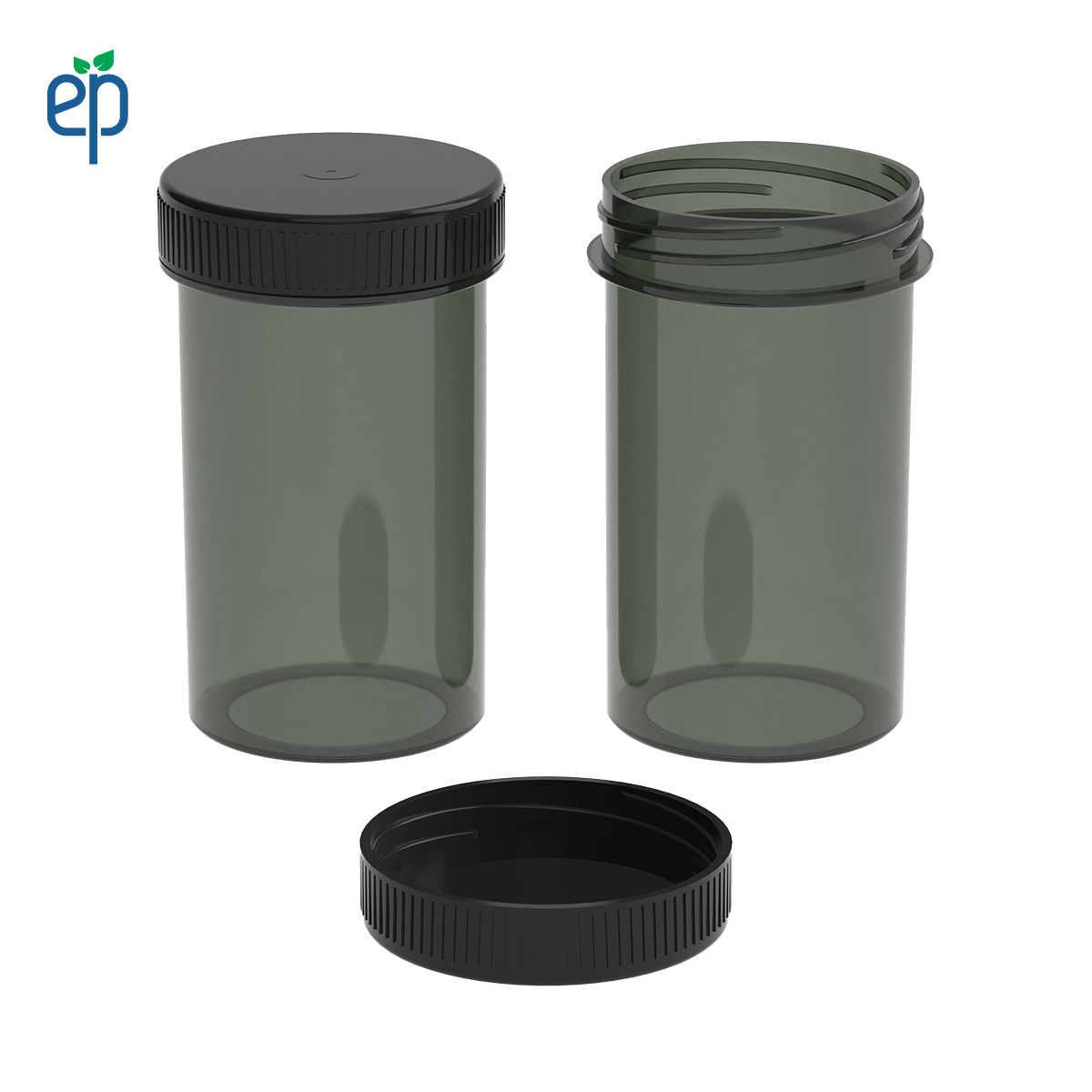 PP-4314 Small Threaded Screw Top Vials and Caps - 2500 Quantity