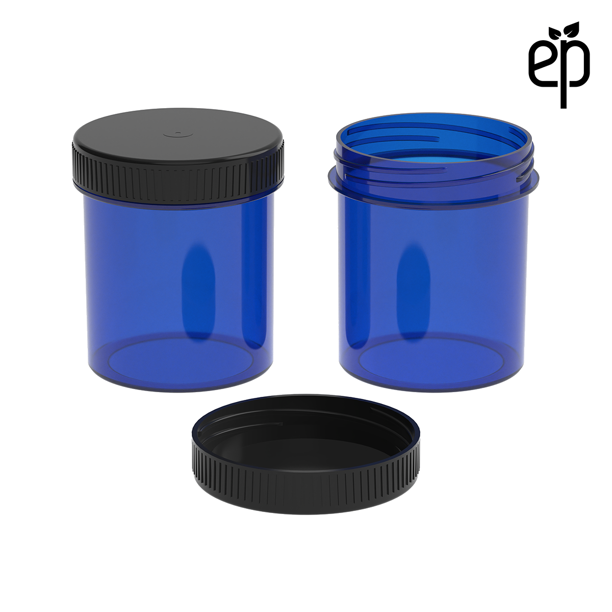 PP-4810 Small Threaded Screw Top Vials and Caps - 2500 Quantity