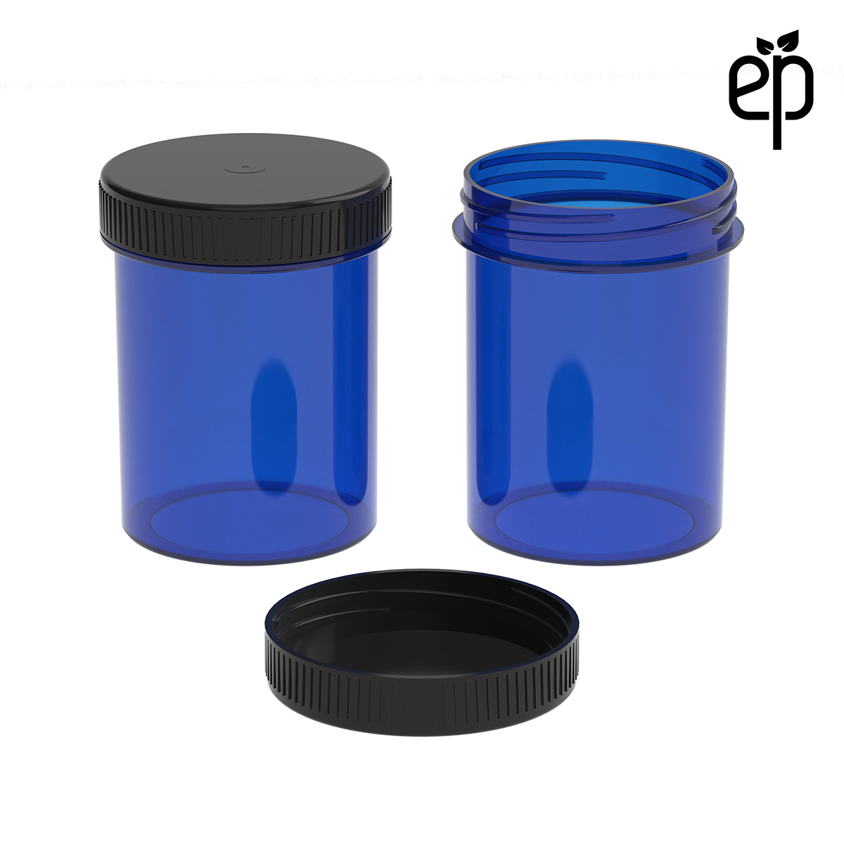 PP-4812 Small Threaded Screw Top Vials and Caps - 2500 Quantity