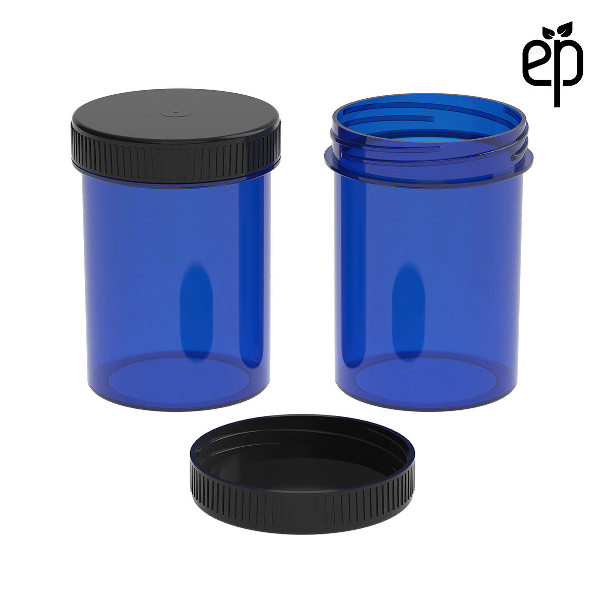 PP-4813 Small Threaded Screw Top Vials and Caps - 2500 Quantity