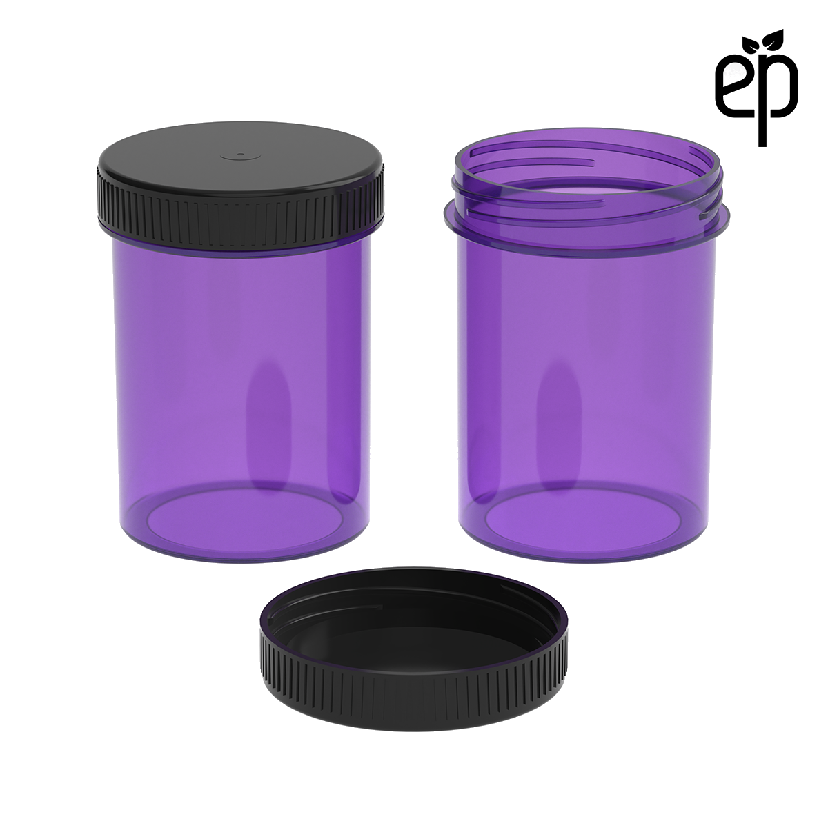 PP-4813 Small Threaded Screw Top Vials and Caps - 2500 Quantity