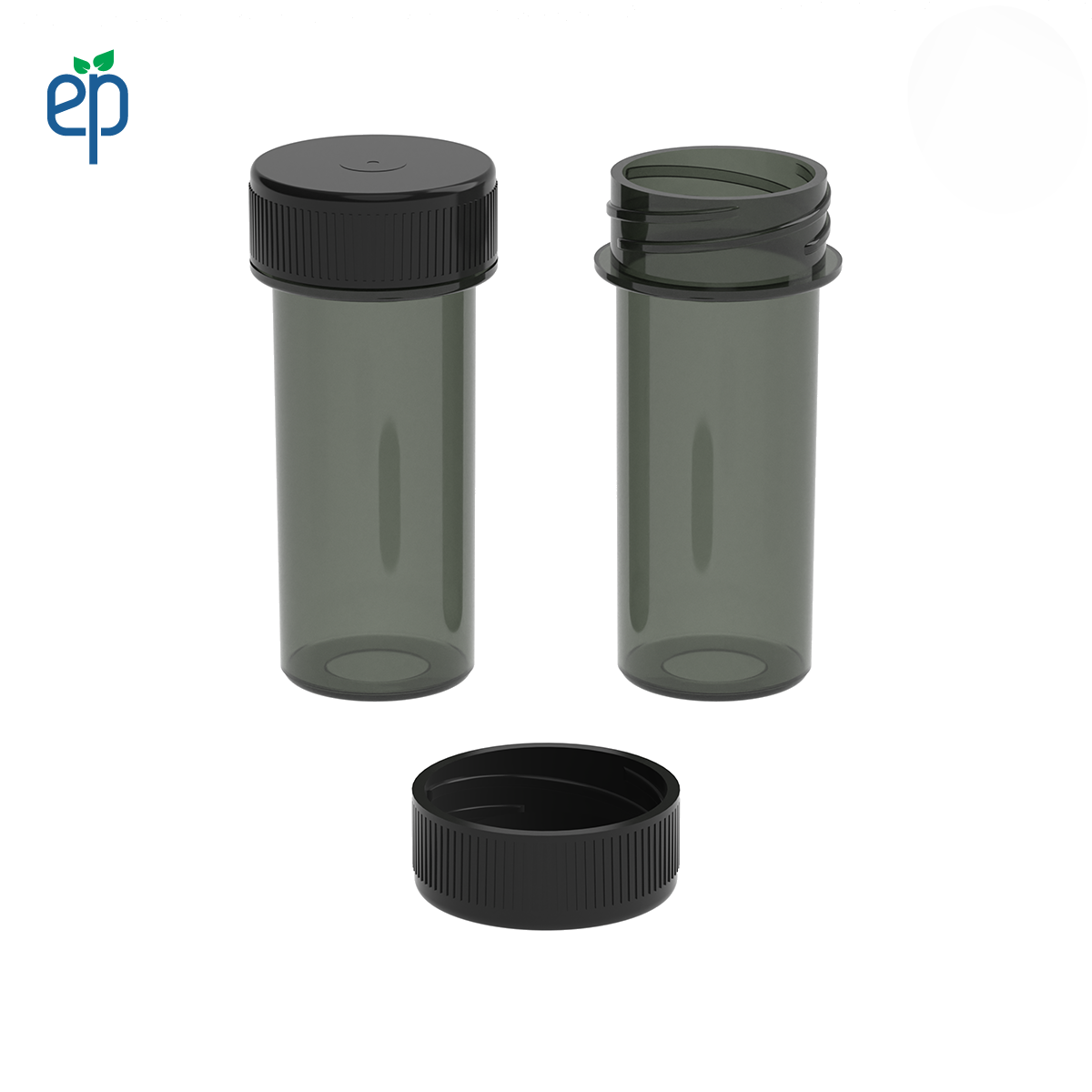 PP-2510 Small Threaded Screw Top Vials and Caps - 2500 Quantity