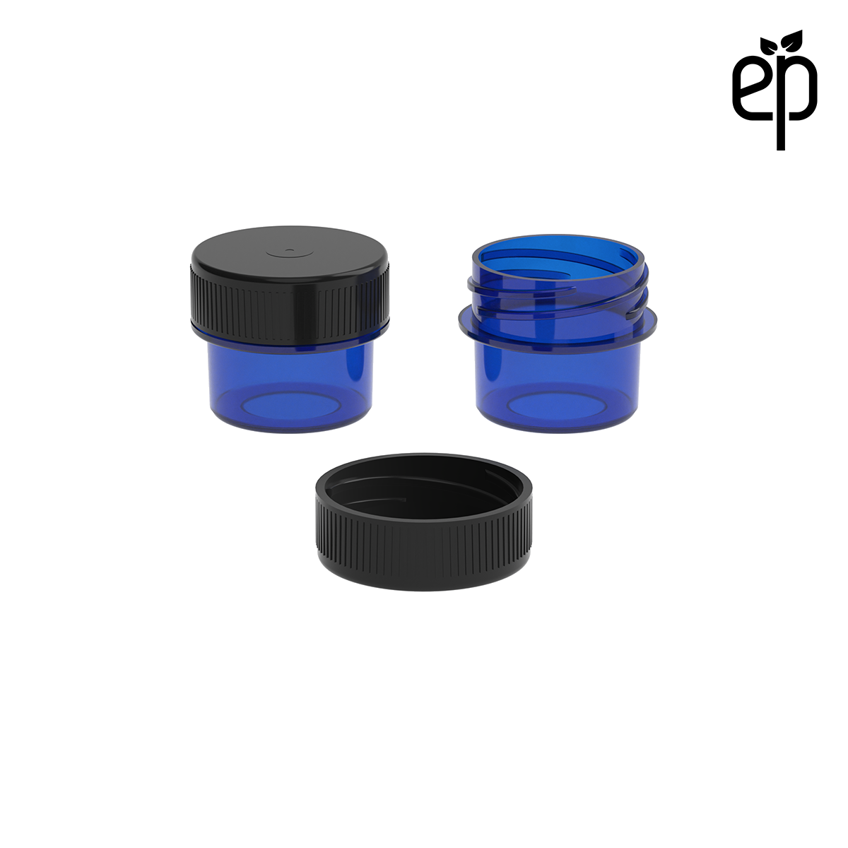 PP-2802 Small Threaded Screw Top Vials and Caps - 2500 Quantity