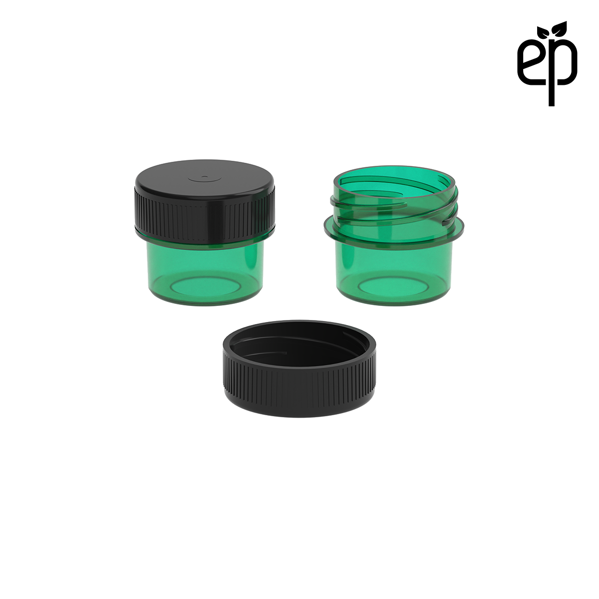 PP-2802 Small Threaded Screw Top Vials and Caps - 2500 Quantity