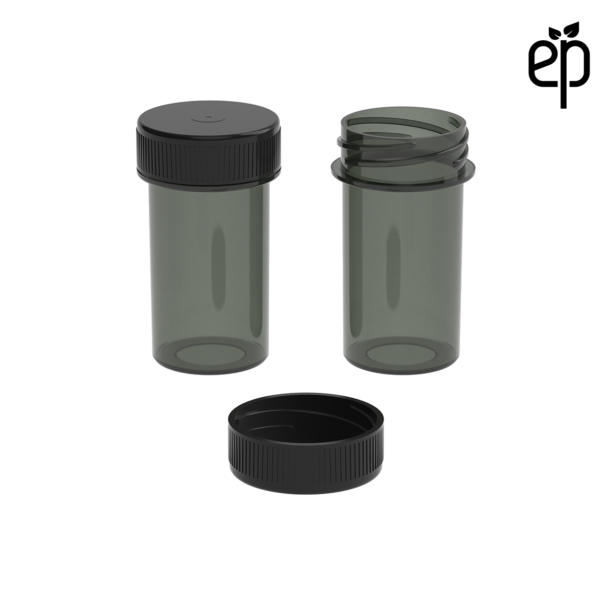 PP-2808 Small Threaded Screw Top Vials and Caps - 2500 Quantity