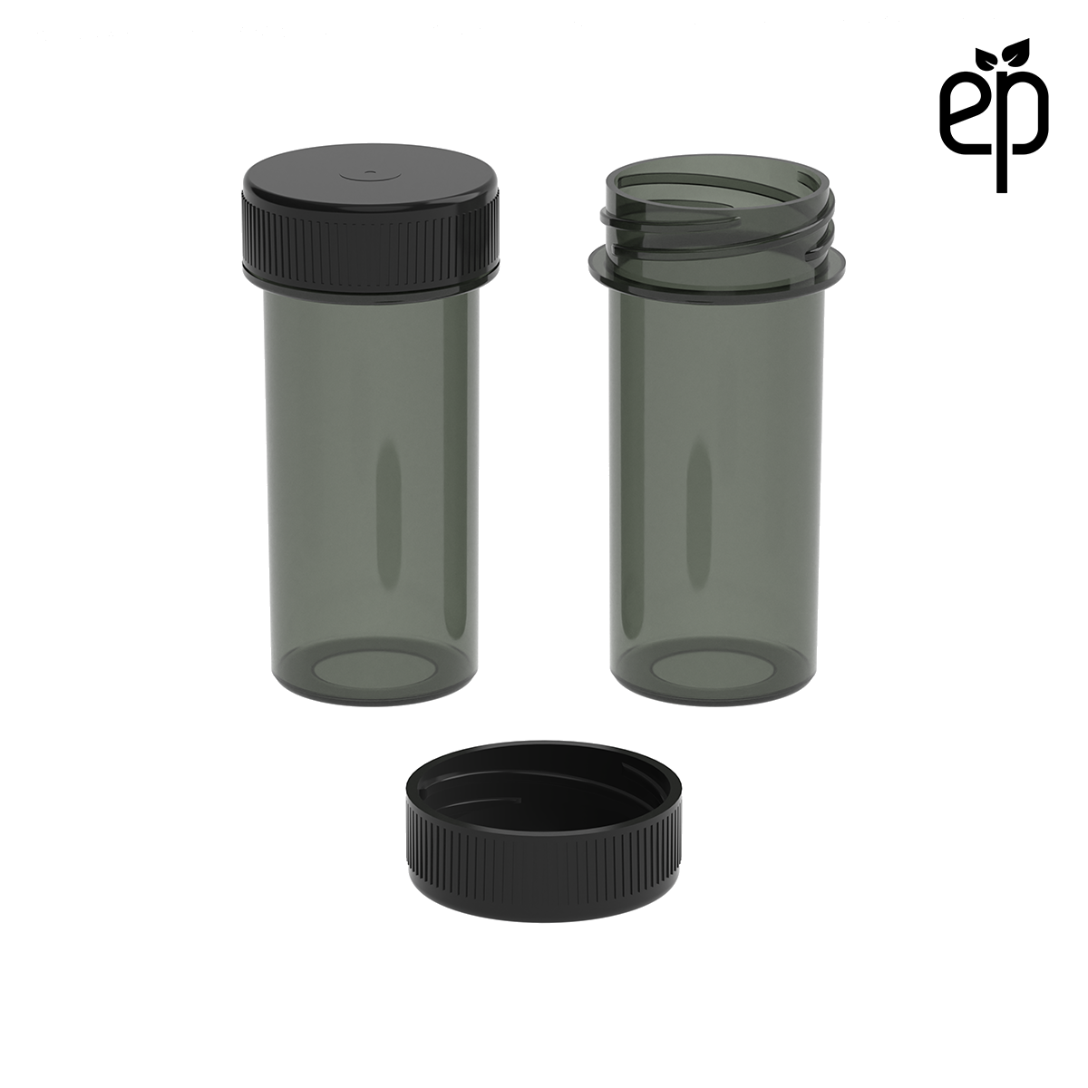 PP-2811 Small Threaded Screw Top Vials and Caps - 2500 Quantity