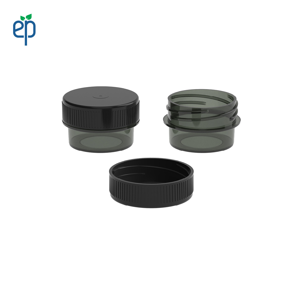 PP-3301 Small Threaded Screw Top Vials and Caps - 2500 Quantity