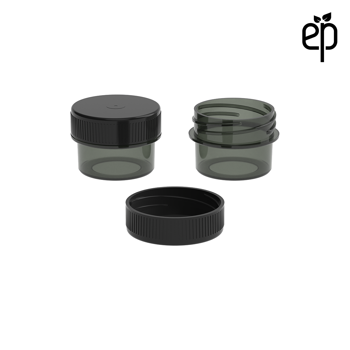 PP-3302 Small Threaded Screw Top Vials and Caps - 2500 Quantity