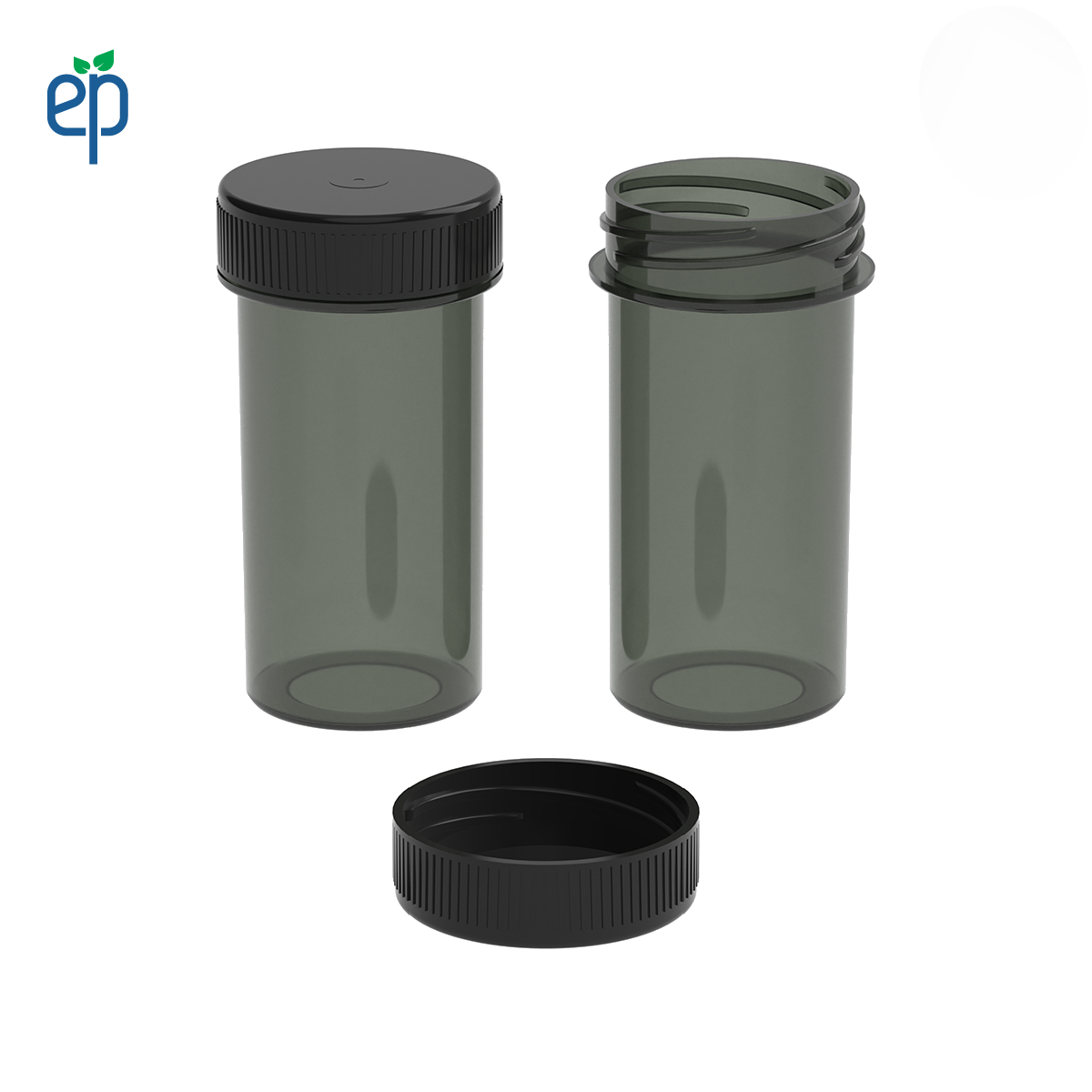 PP-3312 Small Threaded Screw Top Vials and Caps - 2500 Quantity