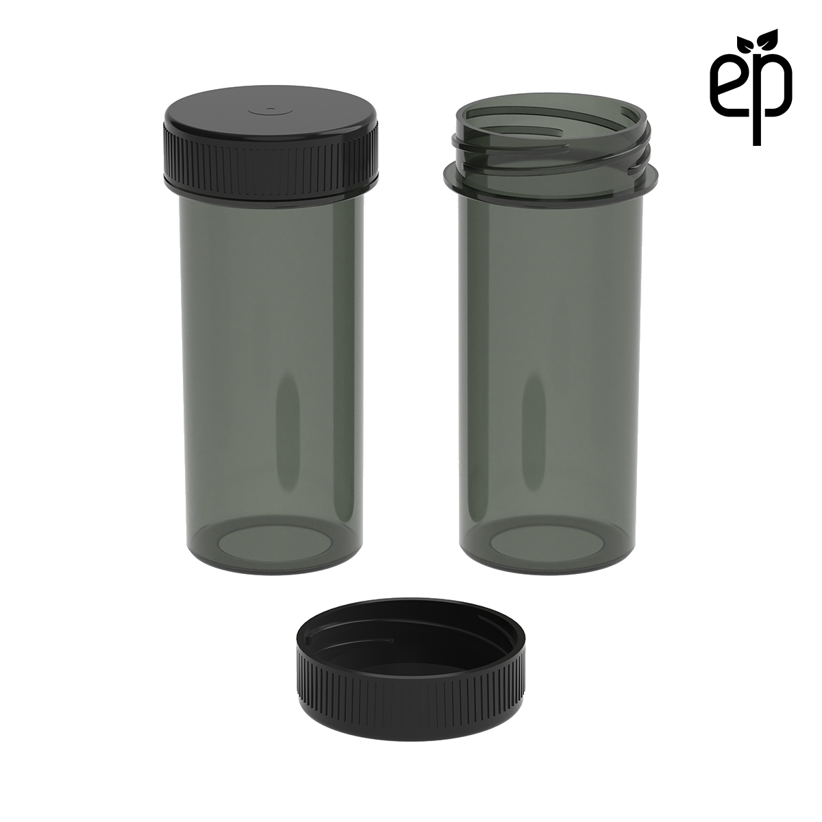 PP-3314 Small Threaded Screw Top Vials and Caps - 2500 Quantity