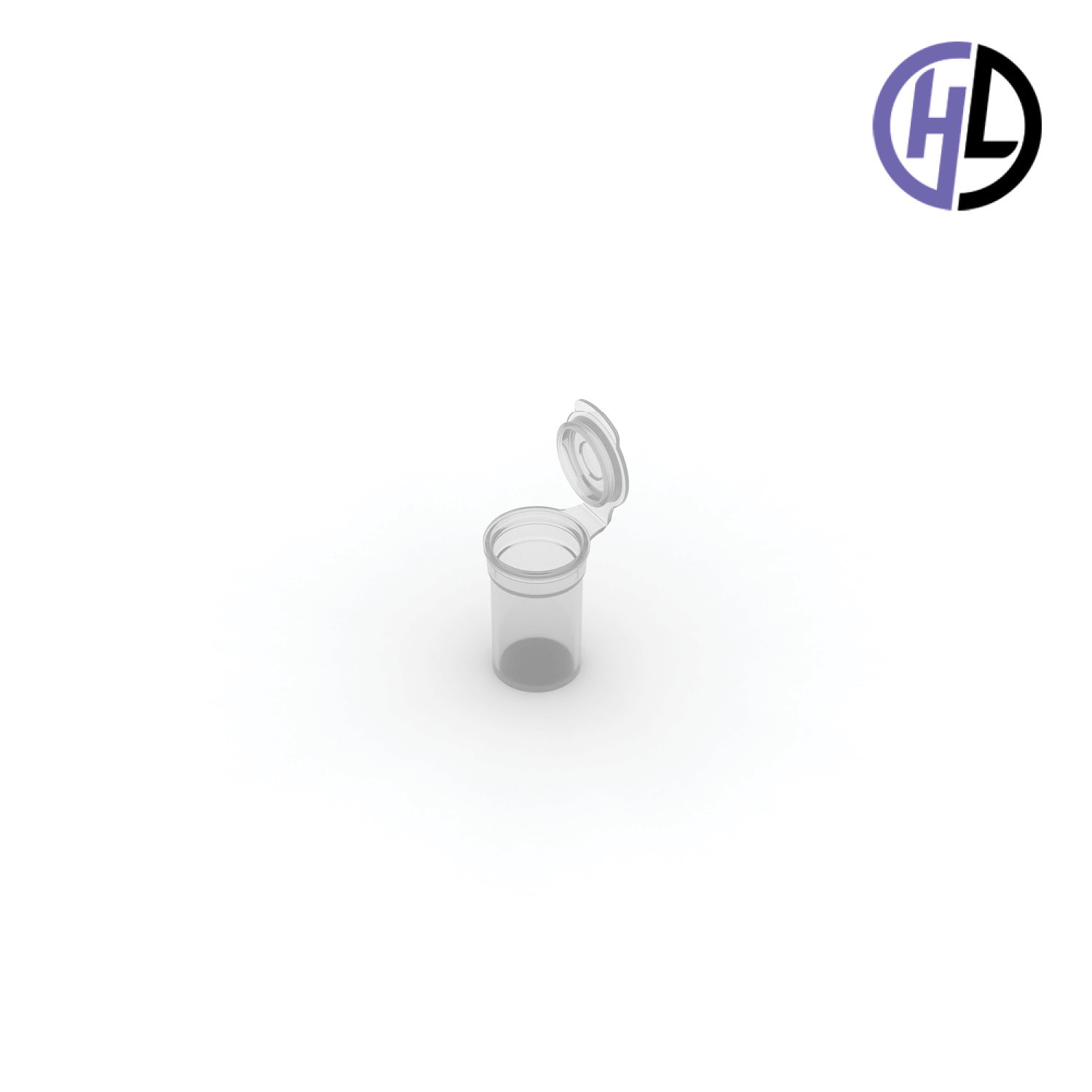 Hinged-Lid Containers – 1925 – Flip Top Vials – 19mm Diameter