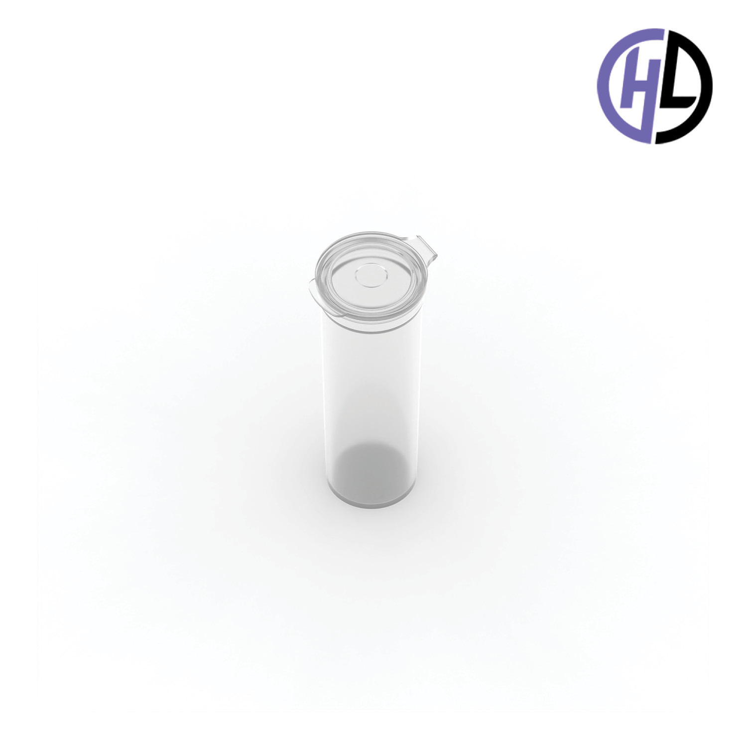 Hinged-Lid Containers – 2534 – Flip Top Vials – 25mm Diameter