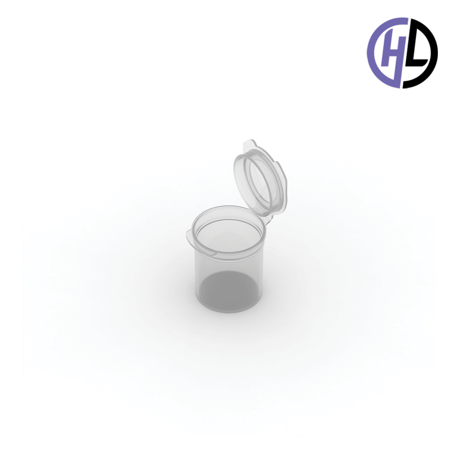 Hinged-Lid Containers – 3127 – Flip Top Vials – 31mm Diameter