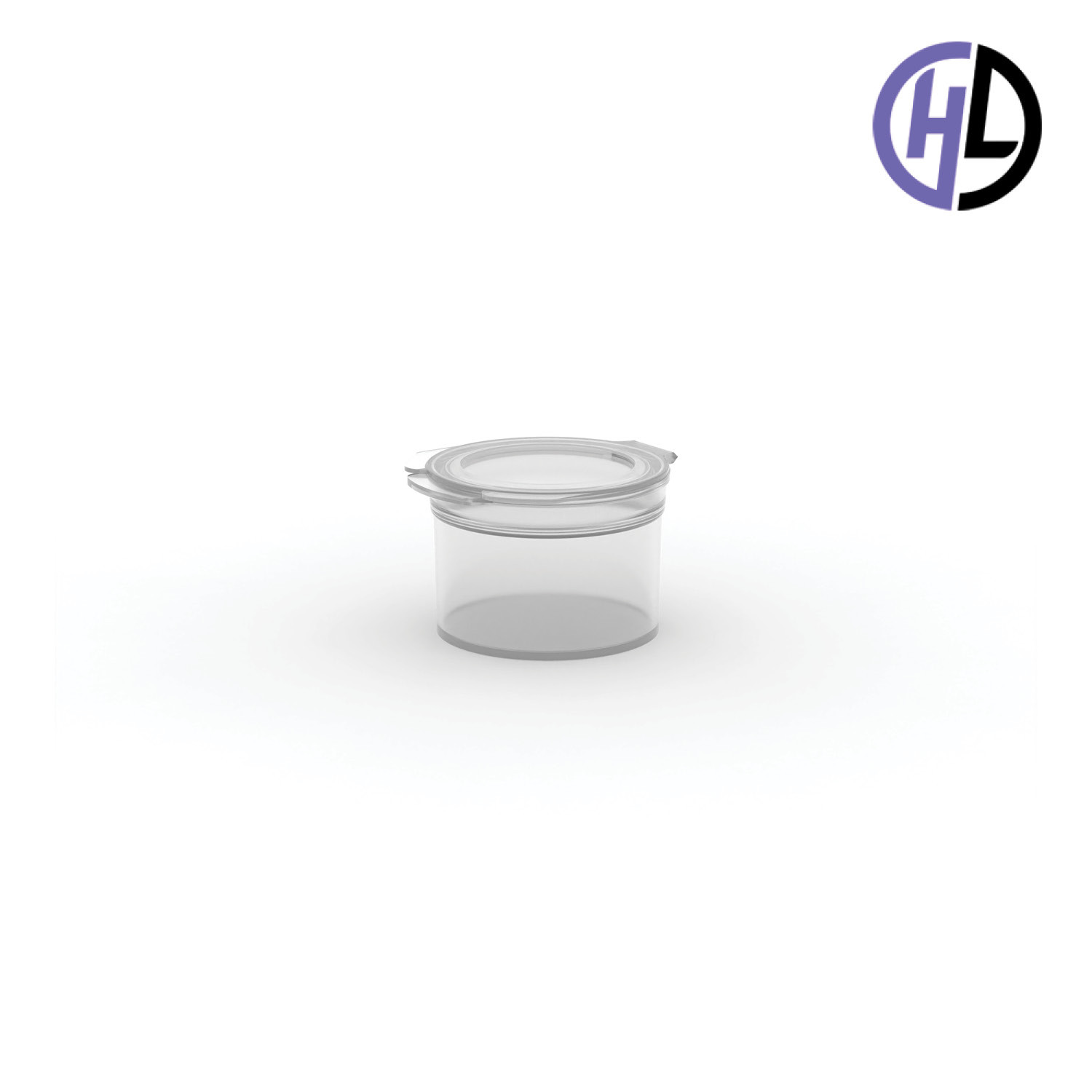 Hinged-Lid Containers – 3624 – Flip Top Vials – 37mm Diameter