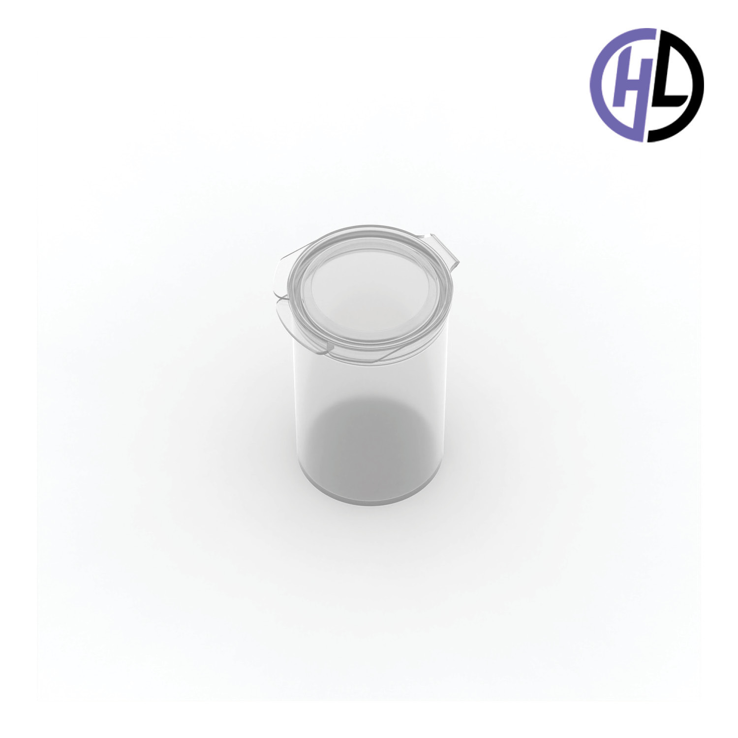 Hinged-Lid Containers – 3632 – Flip Top Vials – 37mm Diameter