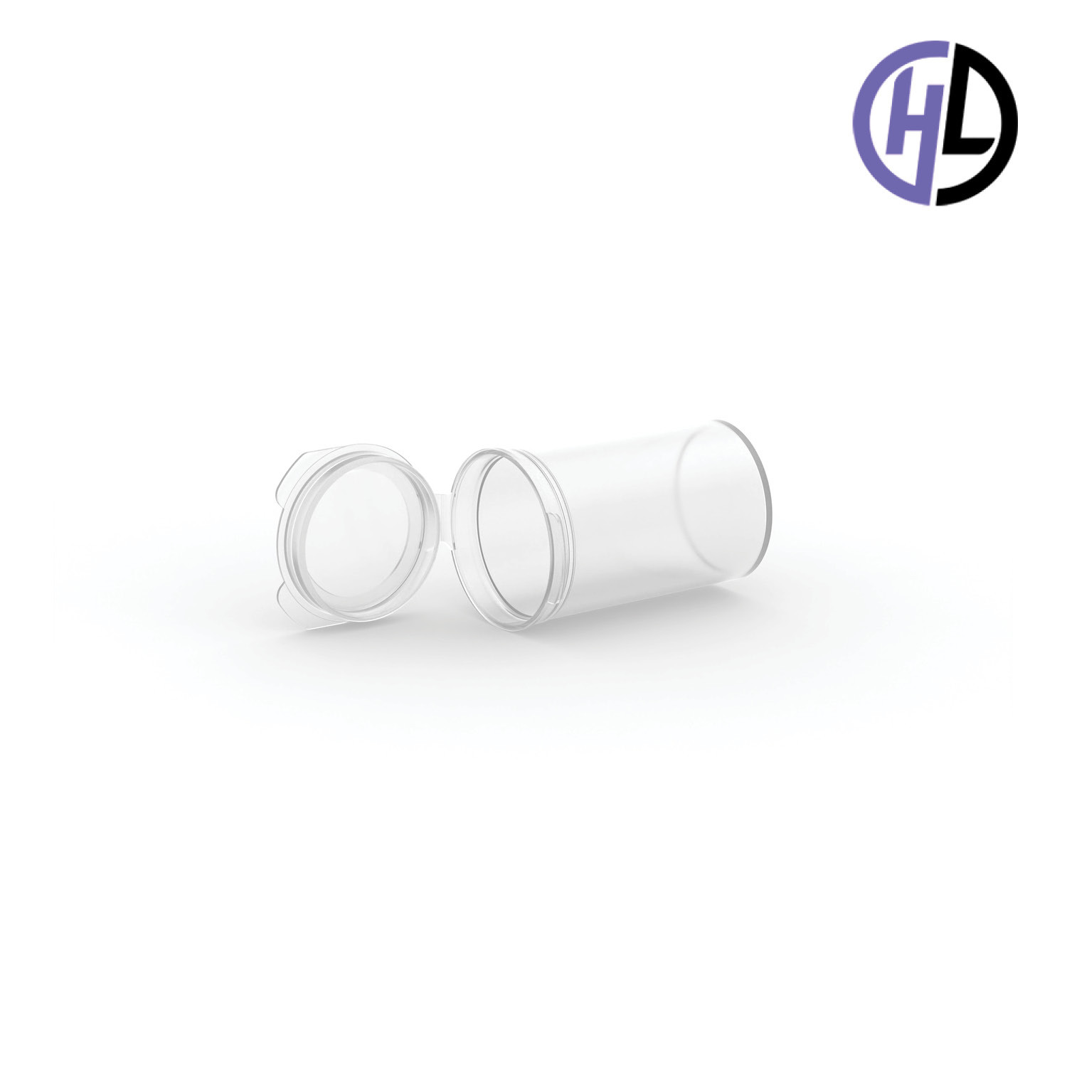 Hinged-Lid Containers – 3632 – Flip Top Vials – 37mm Diameter