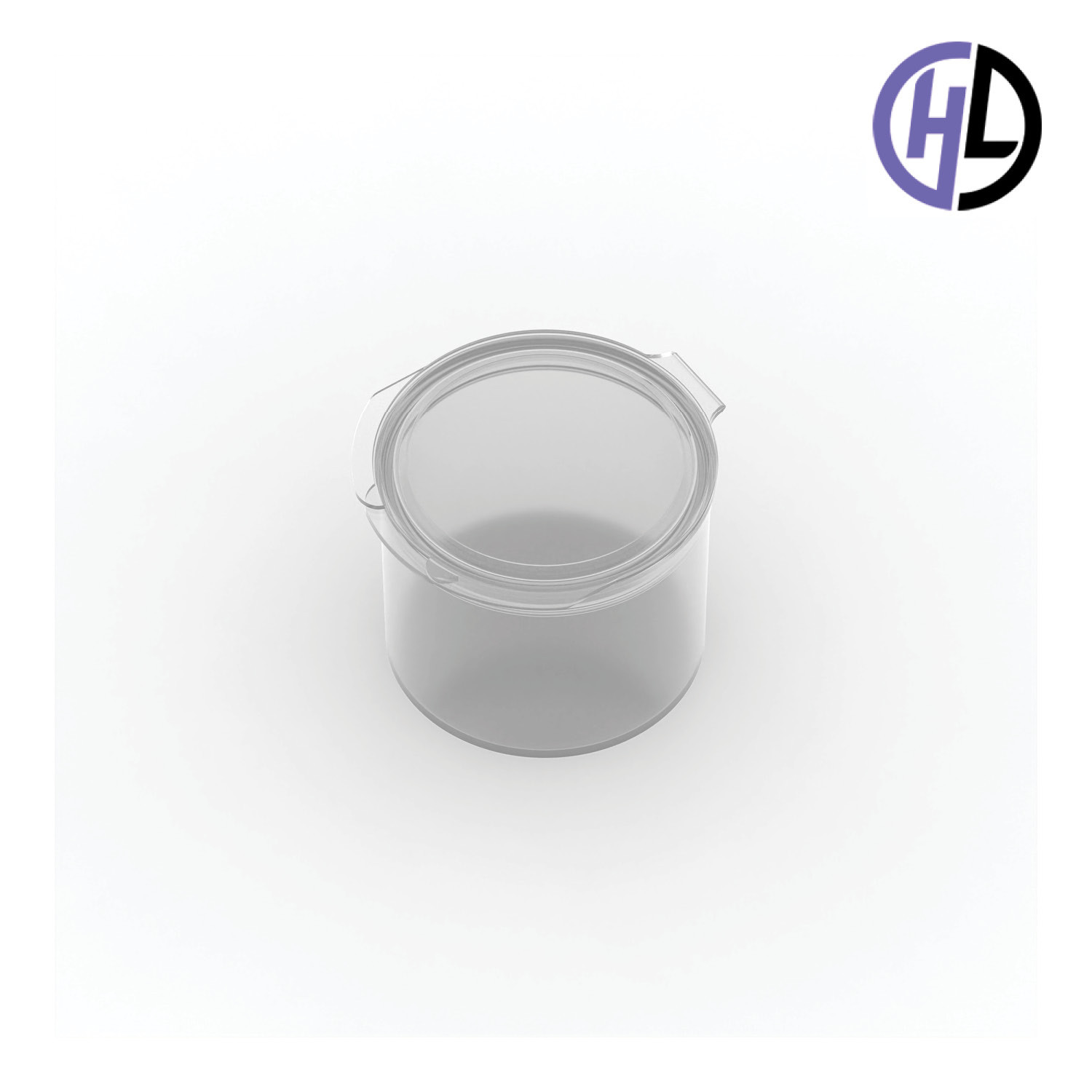 Hinged-Lid Containers – 5129 – Flip Top Vials – 53mm Diameter