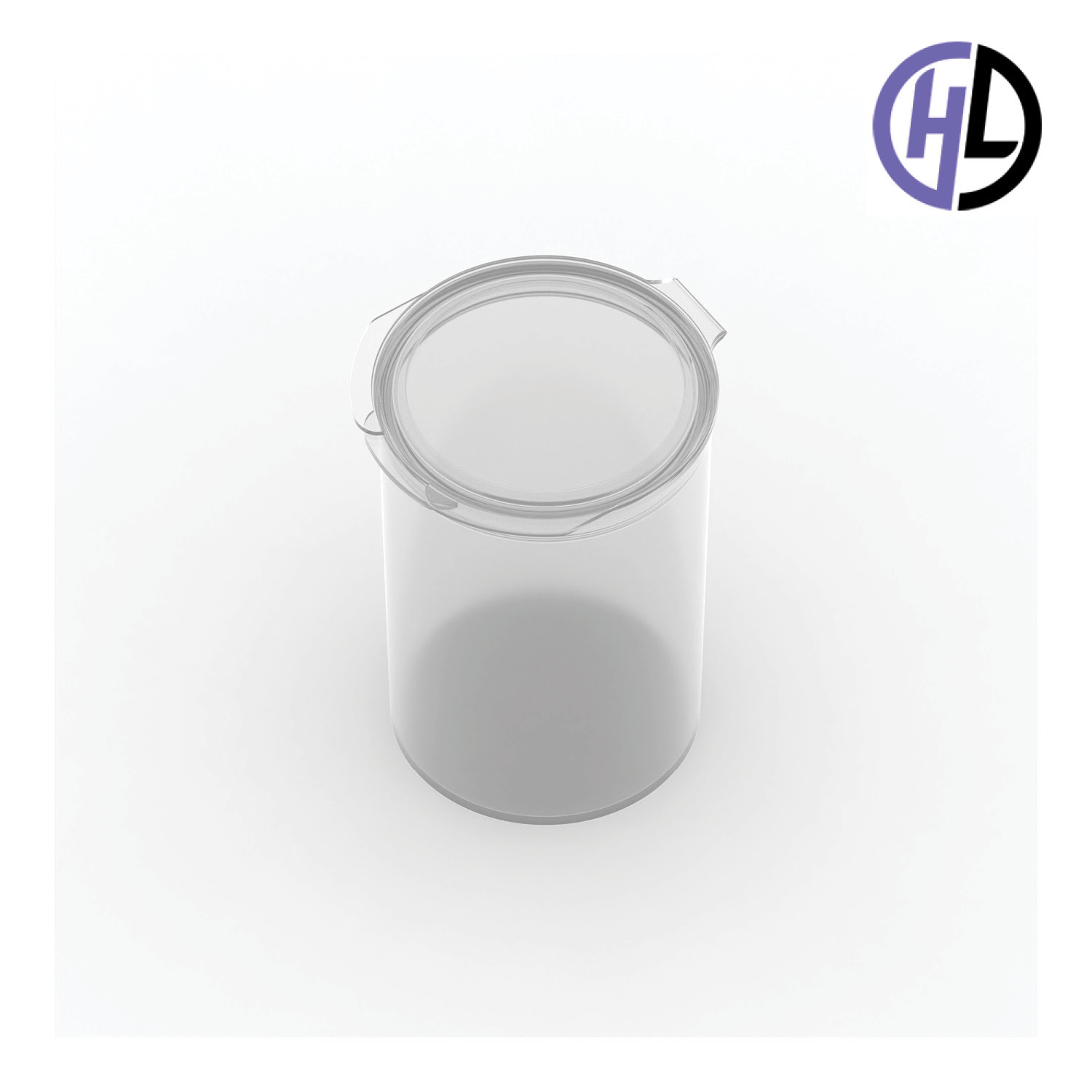 Hinged-Lid Containers – 5135 – Flip Top Vials – 53mm Diameter