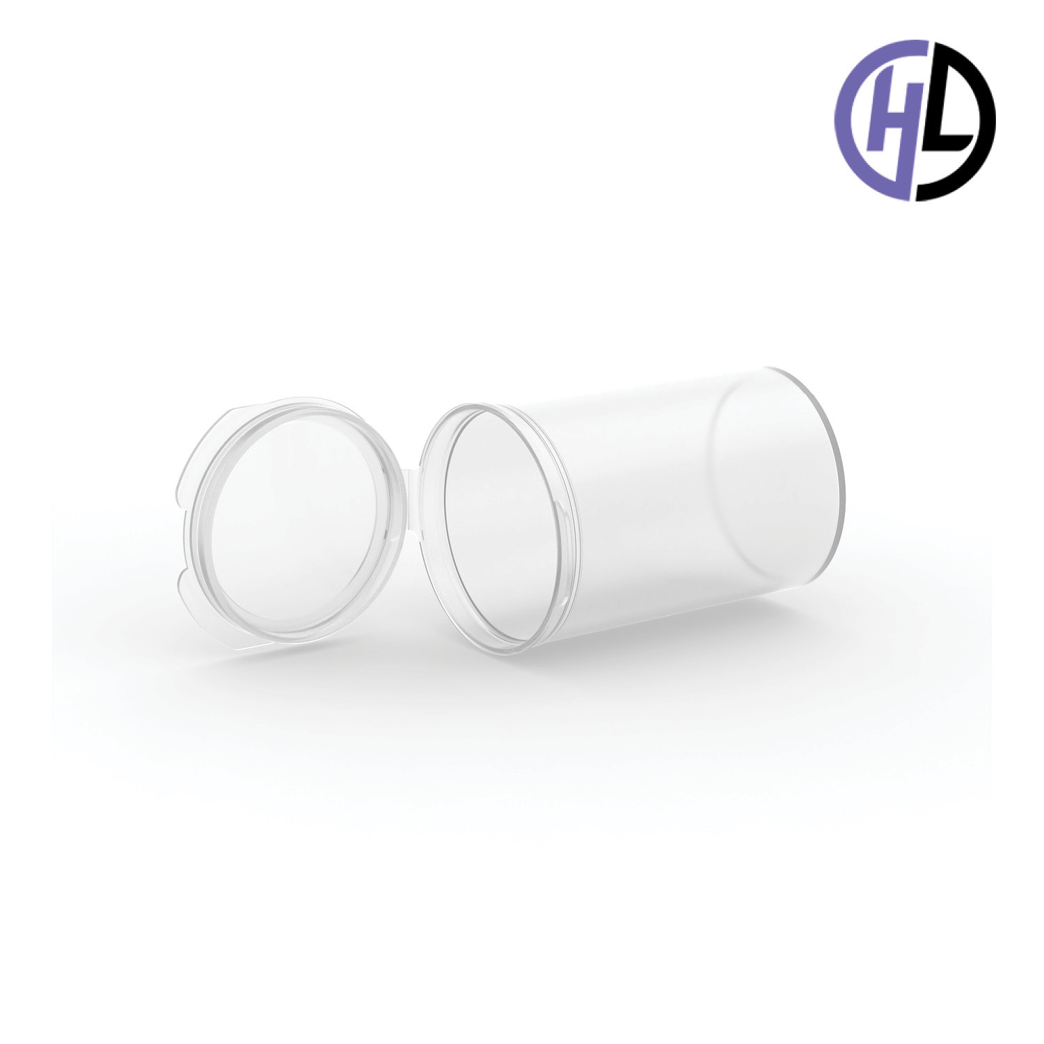 Hinged-Lid Containers – 5135 – Flip Top Vials – 53mm Diameter