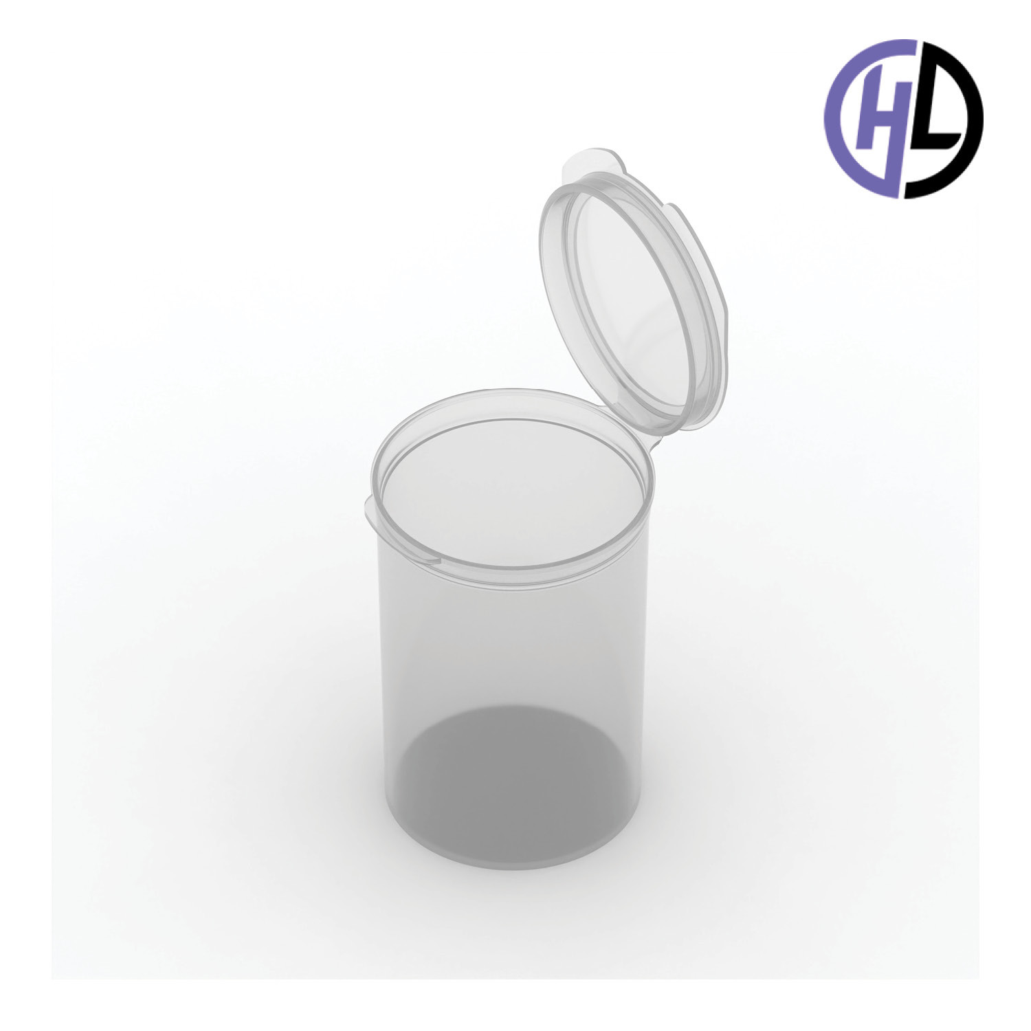 Hinged-Lid Containers – 5135 – Flip Top Vials – 53mm Diameter