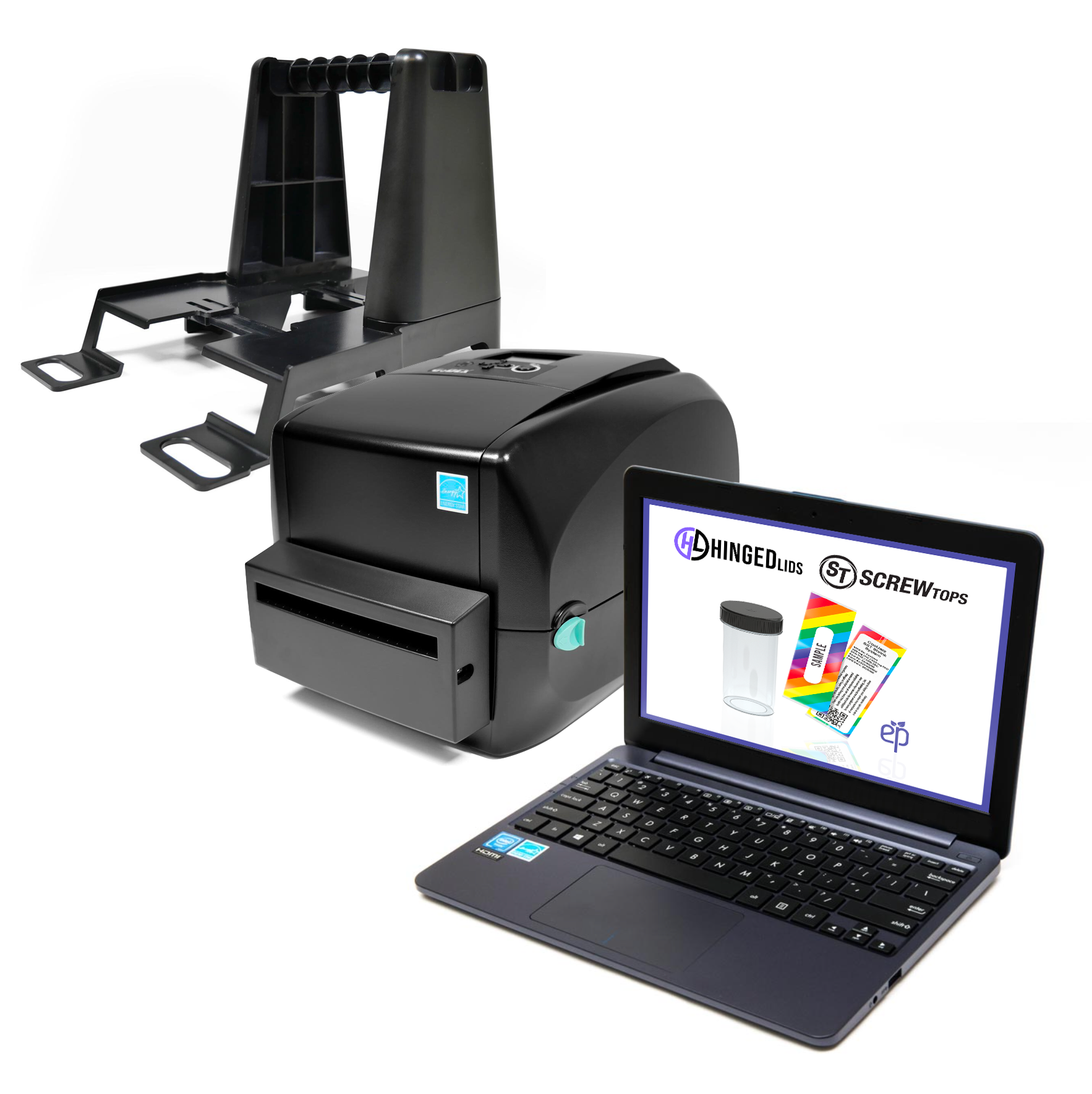 SST Shrink Sleeve Label Printer and Laptop Bundle for Variable / Compliance Text