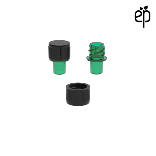 PP-1301 Small Threaded Screw Top Vials and Caps - 2500 Quantity