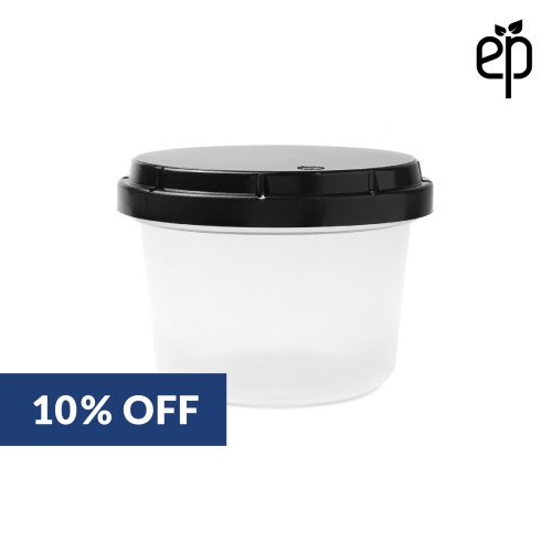 8oz (60 Dram) Child Resistant Container - 750 Qty. - Clear