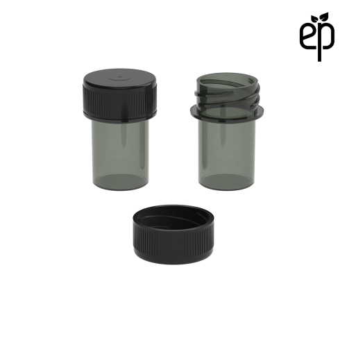 PP-2204 Small Threaded Screw Top Vials and Caps - 2500 Quantity