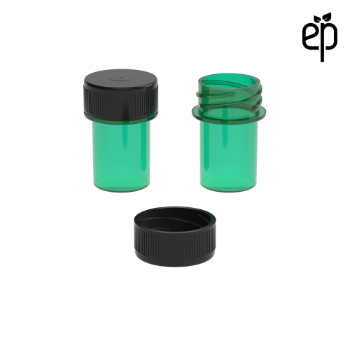 PP-2204 Small Threaded Screw Top Vials and Caps - 2500 Quantity