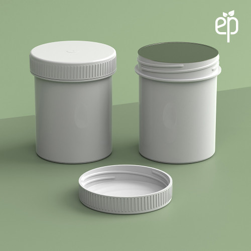 EP-4811 Plant-Based Screw Top Jar – Sustainable Container and Cap - 2500 Quantity