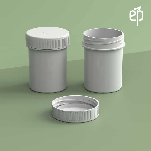 EP-3808 Plant-Based Screw Top Jar – Sustainable Container and Cap - 2500 Quantity