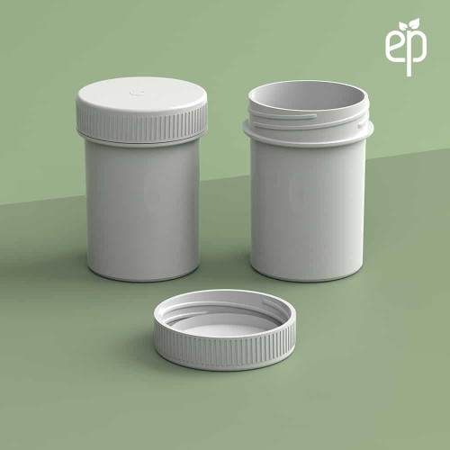 EP-3809 Plant-Based Screw Top Jar – Sustainable Container and Cap - 2500 Quantity