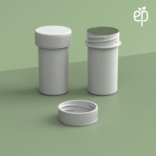 EP-2808 Plant-Based Screw Top Jar – Sustainable Container and Cap - 2500 Quantity