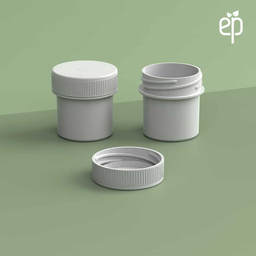 EP-3304 Plant-Based Screw Top Jar – Sustainable Container and Cap - 2500 Quantity