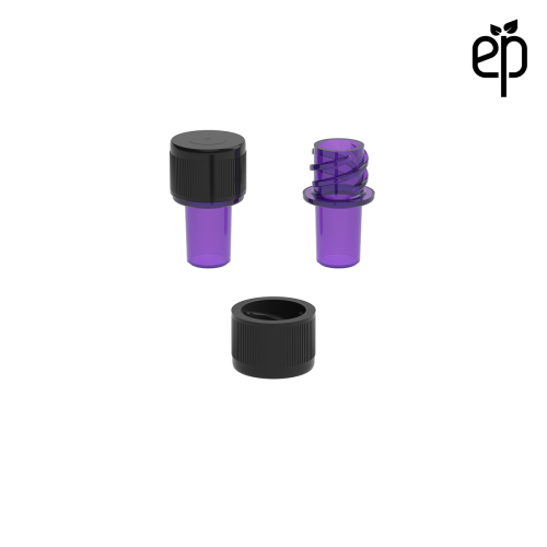 PP-1302 Small Threaded Screw Top Vials and Caps - 2500 Quantity