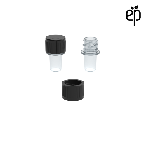 PP-1302 Small Threaded Screw Top Vials and Caps - 2500 Quantity