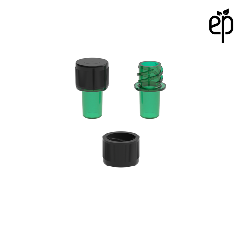 PP-1302 Small Threaded Screw Top Vials and Caps - 2500 Quantity