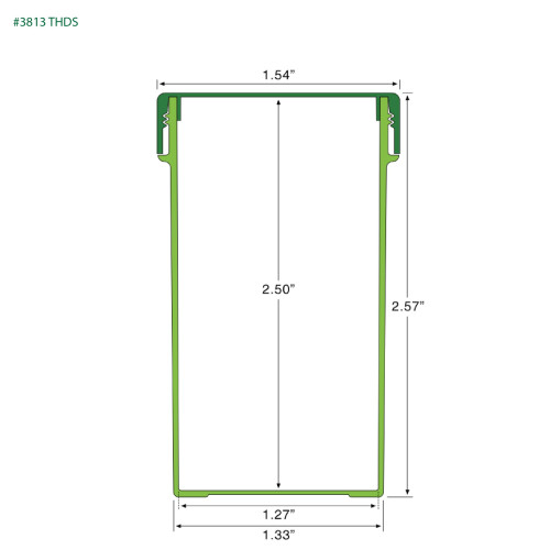 PP-3813 Small Threaded Screw Top Vials and Caps - 2500 Quantity