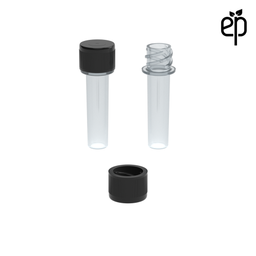 PP-1306 Small Threaded Screw Top Vials and Caps - 2500 Quantity