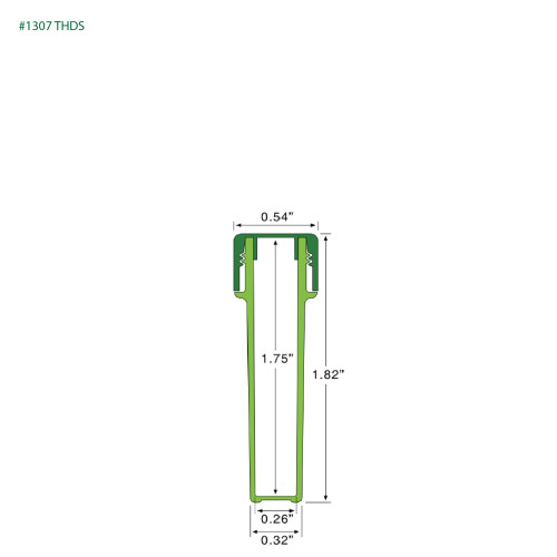 PP-1307 Small Threaded Screw Top Vials and Caps - 2500 Quantity