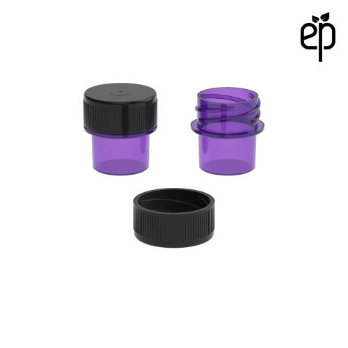 PP-2202 Small Threaded Screw Top Vials and Caps - 2500 Quantity