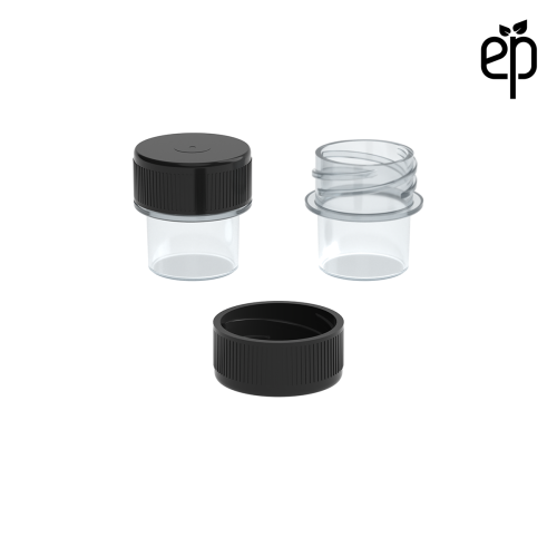 PP-2202 Small Threaded Screw Top Vials and Caps - 2500 Quantity