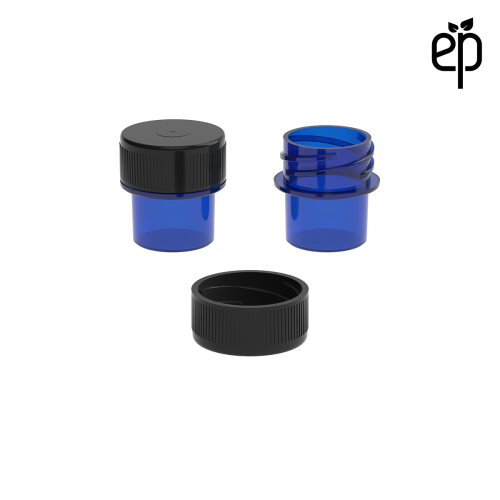 PP-2202 Small Threaded Screw Top Vials and Caps - 2500 Quantity